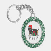 Kerstkerstkerstkerstkerstkerstkerstkerstkerstsontk Sleutelhanger (Voorkant Links)