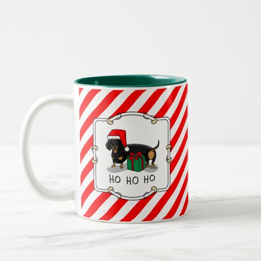 Kerstkerstkerstkerstkerstkerstkerstkerstkerstsontk Tweekleurige Koffiemok (Links)