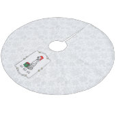 Kerstkerstkerstkerstkerstkerstkerstkerstman Dalmat Fleece Kerstboom Rok (Gekanteld)