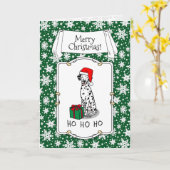 Kerstkerstkerstkerstkerstkerstkerstkerstman Dalmat Kaart (Gele Bloem)
