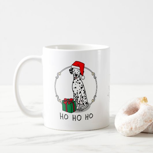 Kerstkerstkerstkerstkerstkerstkerstkerstman Dalmat Koffiemok (Met donut)