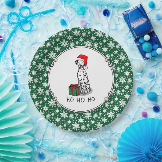 Kerstkerstkerstkerstkerstkerstkerstkerstman Dalmat Papieren Bordje (Feest)