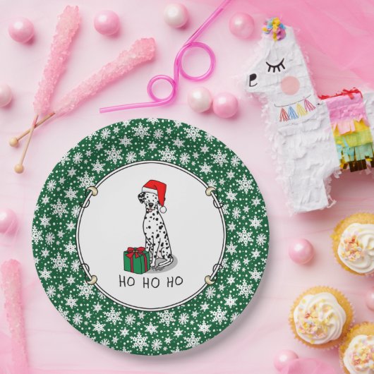 Kerstkerstkerstkerstkerstkerstkerstkerstman Dalmat Papieren Bordje (Feest)