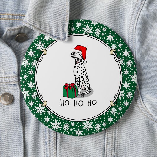 Kerstkerstkerstkerstkerstkerstkerstkerstman Dalmat Ronde Button 6,0 Cm (In situ)