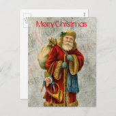 Kerstkerstkerstkerstkerstkerstkerstkerstman Feestdagenkaart (Voorkant / Achterkant)