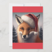 Kerstkerstkerstkerstkerstkerstkerstkerstman Fox T- Feestdagenkaart (Voorkant)