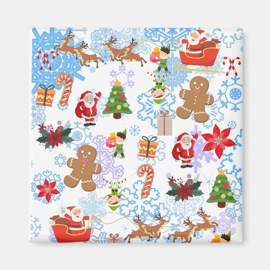 Kerstkerstkerstkerstkerstkerstkerstkerstman Magneet (Voorkant)
