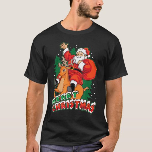 kerstkerstkerstkerstkerstkerstkerstkerstman met ca t-shirt (Voorkant)