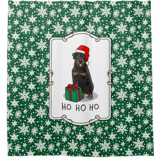 Kerstkerstkerstkerstkerstkerstkerstkerstman Pet Ro Douchegordijn (Voorkant)