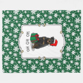 Kerstkerstkerstkerstkerstkerstkerstkerstman Pet Ro Fleece Deken (Voorkant (Horizontaal))