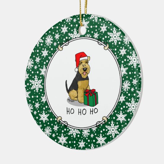 Kerstkerstkerstkerstkerstkerstkerstkerstman Pet We Keramisch Ornament (Links)