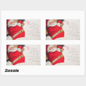 Kerstkerstkerstkerstkerstkerstkerstkerstman Rechthoekige Sticker (Vel)