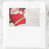 Kerstkerstkerstkerstkerstkerstkerstkerstman Rechthoekige Sticker (Tas)