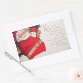 Kerstkerstkerstkerstkerstkerstkerstkerstman Rechthoekige Sticker (Envelop)