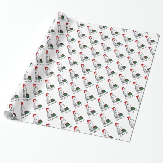 Kerstkerstkerstkerstkerstkerstkerstkerstman Siberi Cadeaupapier (Uitgerold)