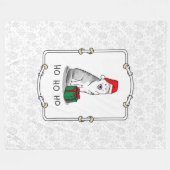 Kerstkerstkerstkerstkerstkerstkerstkerstman Siberi Fleece Deken (Voorkant (Horizontaal))