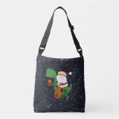 Kerstkerstkerstkerstkerstkerstkerstkerstman T-rex  Crossbody Tas (Voorkant)