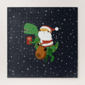 Kerstkerstkerstkerstkerstkerstkerstkerstman T-rex  Legpuzzel (Verticaal)