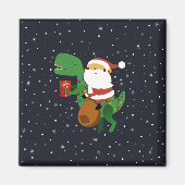 Kerstkerstkerstkerstkerstkerstkerstkerstman T-rex Magneet (Voorkant)