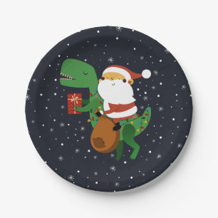 Kerstkerstkerstkerstkerstkerstkerstkerstman T-rex  Papieren Bordje