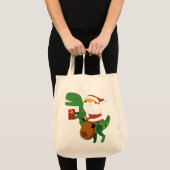 Kerstkerstkerstkerstkerstkerstkerstkerstman T-rex  Tote Bag (Voorkant (product))