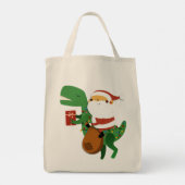 Kerstkerstkerstkerstkerstkerstkerstkerstman T-rex  Tote Bag (Achterkant)