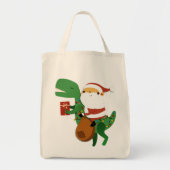 Kerstkerstkerstkerstkerstkerstkerstkerstman T-rex  Tote Bag (Voorkant)