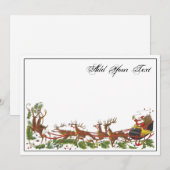 Kerstkerstkerstkerstkerstkerstkerstkerstshoes rend feestdagenkaart (Voorkant / Achterkant)