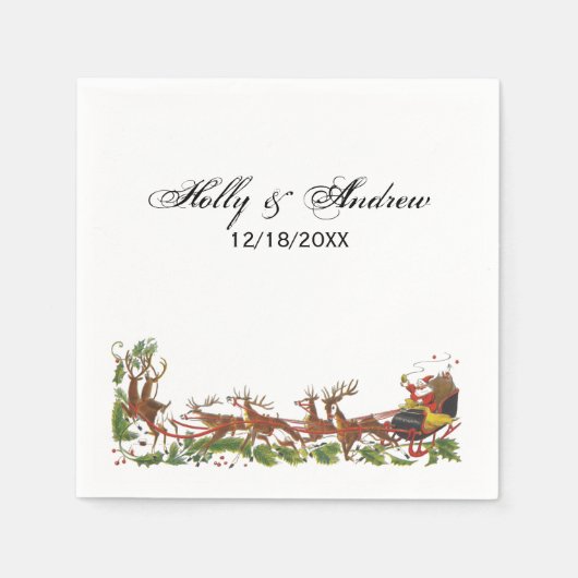 Kerstkerstkerstkerstkerstkerstkerstkerstshoes rend servetten (Voorkant)