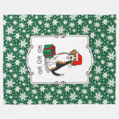 Kerstkerstkerstkerstkerstkerstkerstkerststaartje ( fleece deken (Voorkant (Horizontaal))