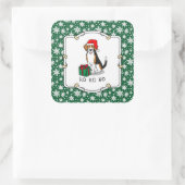 Kerstkerstkerstkerstkerstkerstkerstkerststaartje ( vierkante sticker (Tas)