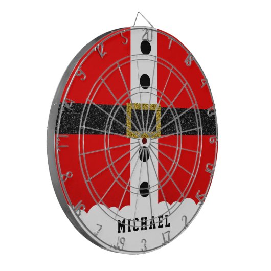 kerstkerstkerstkerstkerstkerstkerstkerstsuit Funny Dartbord (Voorkant Links)