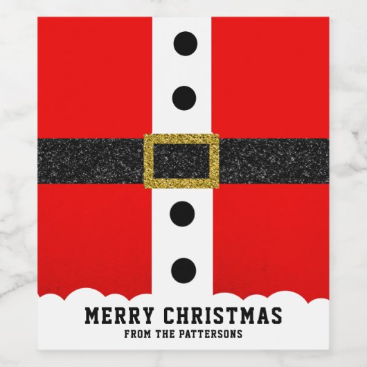 kerstkerstkerstkerstkerstkerstkerstkerstsuit Funny Wijn Etiket (Enkel label)