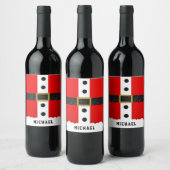 kerstkerstkerstkerstkerstkerstkerstkerstsuit Funny Wijn Etiket (Flessen)