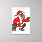 Kerstkerstkerstkerstkerstkerstkerstman Baseball Ca Canvas Afdruk (Voorkant)
