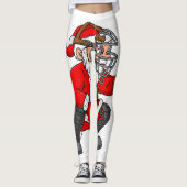 Kerstkerstkerstkerstkerstkerstkerstman Baseball Ca Leggings (Voorkant)