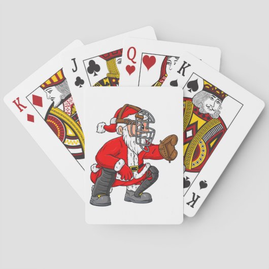 Kerstkerstkerstkerstkerstkerstkerstman Baseball Ca Pokerkaarten (Achterkant)