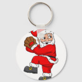 Kerstkerstkerstkerstkerstkerstkerstman Baseball Ca Sleutelhanger (Voorkant)