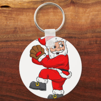 Kerstkerstkerstkerstkerstkerstkerstman Baseball Ca Sleutelhanger