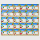 Kerstkerstkerstkerstkerstkerstkerstman Cadeaupapier (Vlak)