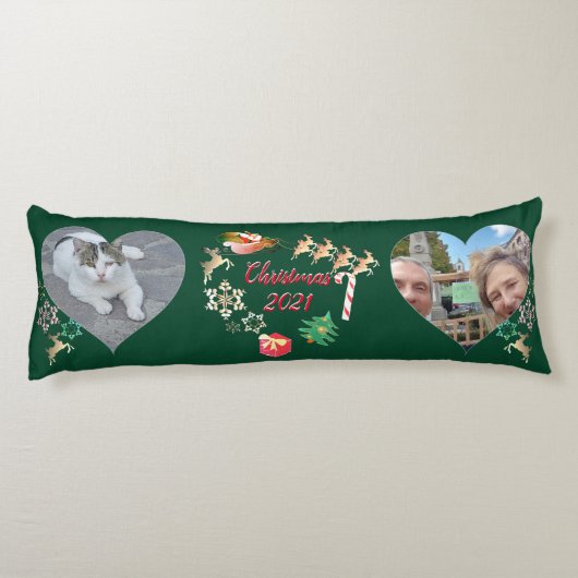 Kerstkerstkerstkerstkerstkerstkerstman en rendier  lichaamskussen (Achterkant)