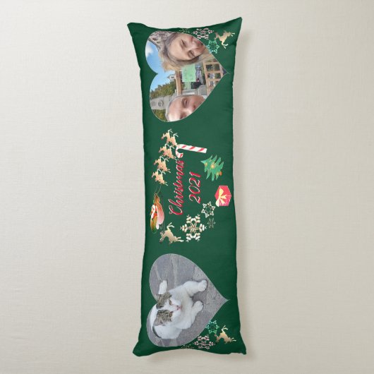 Kerstkerstkerstkerstkerstkerstkerstman en rendier lichaamskussen (Achterkant (Verticaal))