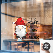Kerstkerstkerstkerstkerstkerstkerstman met de mees raamsticker (Cafe Raam)