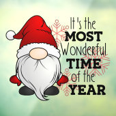 Kerstkerstkerstkerstkerstkerstkerstman met de mees raamsticker (Vel 3)