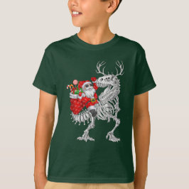 Kerstkerstkerstkerstkerstkerstkerstman met Dinosau T-shirt