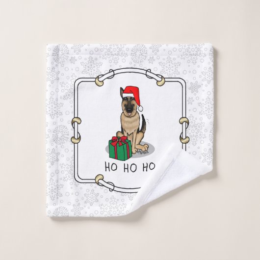 Kerstkerstkerstkerstkerstkerstkerstman met Duitse  Bad Handdoek (Wasdoekje)