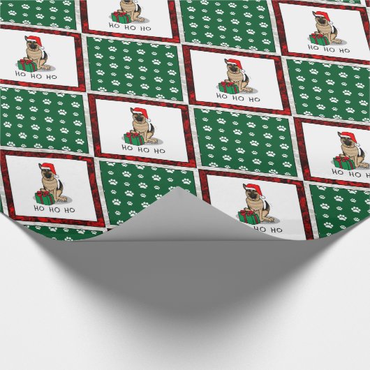 Kerstkerstkerstkerstkerstkerstkerstman met Duitse Cadeaupapier (Hoek)