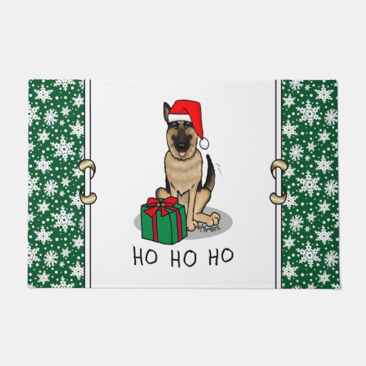 Kerstkerstkerstkerstkerstkerstkerstman met Duitse  Deurmat (Voorkant)