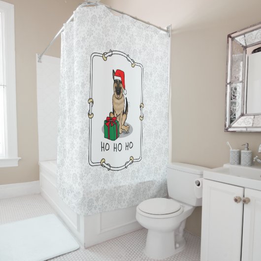 Kerstkerstkerstkerstkerstkerstkerstman met Duitse Douchegordijn (In situ)