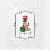 Kerstkerstkerstkerstkerstkerstkerstman met Duitse  Fleece Deken (Voorkant)